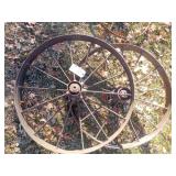 Pair of 36' Metal Wheels - Wide