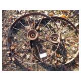 Pair of 39 1/2' Metal Wheels