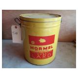Hormel Lard Tin