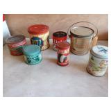 Group of Vintage Tins