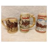 Budweiser Steins Group of 3
