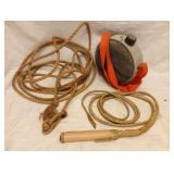 Vintage Mirro Canteen, Lasso, Whip