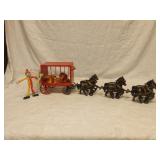 Cast Horses & Gear Circus Wagon