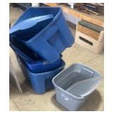 5 Totes W/ Lids