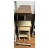 Hospital bed table & nightstand