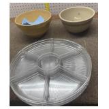 Red wing /ovenware bowls & trays