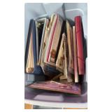 Tote of scrap book items