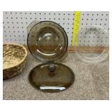 Pyrex pie pan & oven safe casserole pan