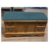 Padded top cedar chest