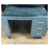 Metal office deskTv not included