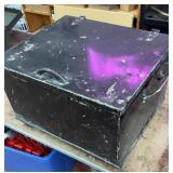 Metal storage trunk