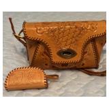 Leather purse set