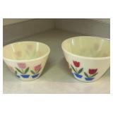 2- Fire King ovenware bowls