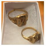 His & hers class rings