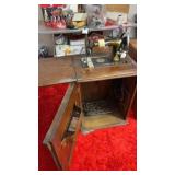 Franklin treadle sewing machine in stand