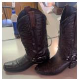 Pair 9 EE Laredo leather boots