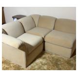 6 pc Retro sectional beige sofa in mint condition