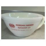 Fire King Morgan Farmers elevator pitcher