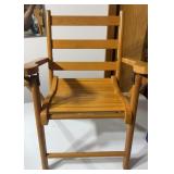 Wooden childï¿½s folding chair