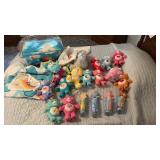 Huge lot Care Bears and blankets towels you name