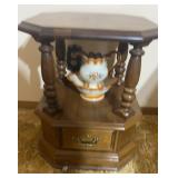 Small end table & contents
