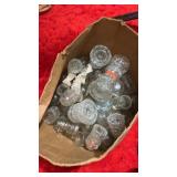 Lot of glass insulators