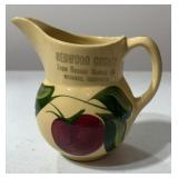 Watt Pottery #15 pitcher Redwood co. Farm bureau