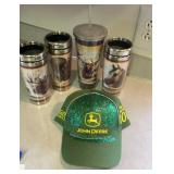 Cups and John Deere 100 yr cap