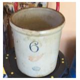 6 gallon Red Wing crock  no cracks