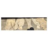 Lot of vintage cloth seed bags