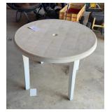 Plastic patio table