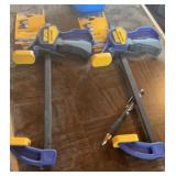 2- new 6in Irwin quick grip clamps