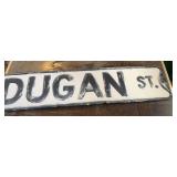 Vintage Dugan ST. Street sign
