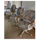4 Padded Kitchen Chairs