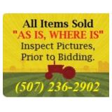 All items sold as is where is