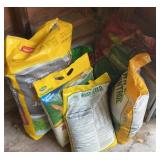 Lot of fertilizer and grass seed
