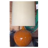 Big orange table lamp