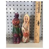 (2) VTG Gurley Halloween Candles