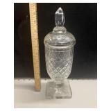 VTG Anchor Hocking Miss America Clear Footed