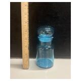 VTG Belgian Blue Glass Apothecary Jar
