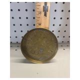 VTG Brass Pin Dish Floral Pattern