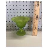 VTG Westmoreland Green Compote Dish