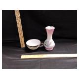 VTG Japanese Dragonware Vase & Tea Cup