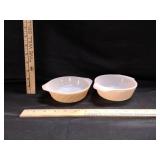 VTG King Peach Fire King Baking Dishes