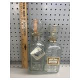 (2) VTG Walkerï¿½s DeLuxe Bourbon Decanters