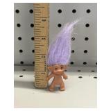 VTG Purple Hair Troll Doll
