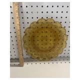 VTG American Concord Amber Glass Plate