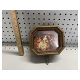 VTG Octagonal Wooden Trinket Box