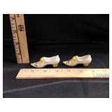 VTG Hand Painted Ceramic Shoes