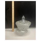VTG Anchor Hocking Wexford Pattern Lidded Candy